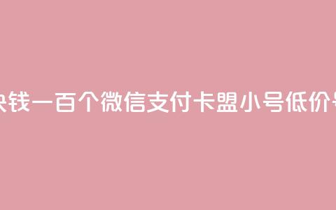 快手一块钱一百个微信支付 - 卡盟qq小号低价号  第1张 快手一块钱一百个微信支付 - 卡盟qq小号低价号  第1张
