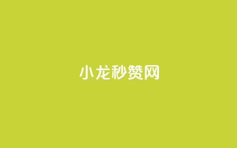 小龙秒赞网,抖音点赞24小时在线超低价 - 抖音快手交易平台 qq高质量小号自助下单  第1张