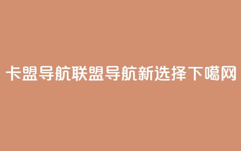 卡盟导航(联盟导航新选择)  第1张 卡盟导航(联盟导航新选择)  第1张