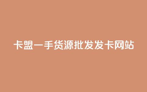 卡盟一手货源批发发卡网站 - 卡盟网站一手货源批发发卡平台!  第1张 卡盟一手货源批发发卡网站 - 卡盟网站一手货源批发发卡平台!  第1张