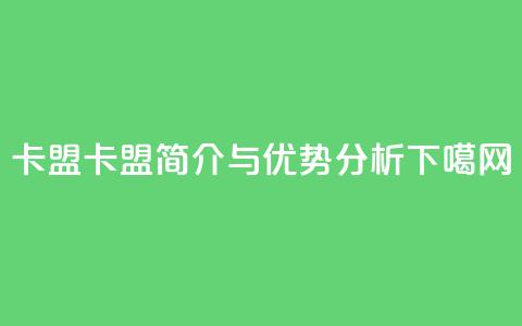 947卡盟 - 947卡盟简介与优势分析~  第1张 947卡盟 - 947卡盟简介与优势分析~  第1张