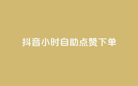 抖音24小时自助点赞下单 - 抖音全天自助点赞服务，轻松提升视频热度！。  第1张