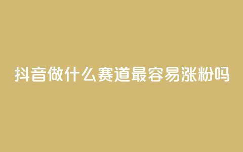抖音做什么赛道最容易涨粉吗 - 抖音关注哪个领域最容易增加粉丝~  第1张 抖音做什么赛道最容易涨粉吗 - 抖音关注哪个领域最容易增加粉丝~  第1张