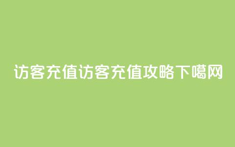 qq访客充值(QQ访客充值攻略)  第1张 qq访客充值(QQ访客充值攻略)  第1张