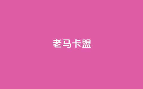 老马卡盟 - 升级版的卡盟——老马卡盟!  第1张 老马卡盟 - 升级版的卡盟——老马卡盟!  第1张