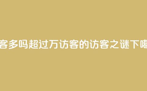 QQ访客10000多吗(超过1万访客的QQ访客之谜)  第1张 QQ访客10000多吗(超过1万访客的QQ访客之谜)  第1张