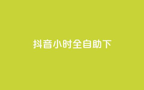 抖音24小时全自助下 - 抖音全天候自助操作完全指南~  第1张 抖音24小时全自助下 - 抖音全天候自助操作完全指南~  第1张