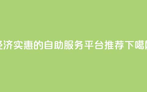 经济实惠的自助服务平台推荐  第1张 经济实惠的自助服务平台推荐  第1张