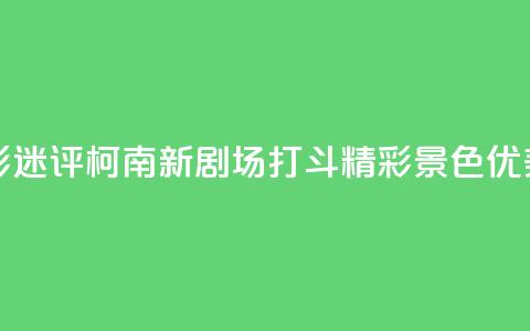 影迷评《柯南新剧场》:打斗精彩 景色优美  第1张 影迷评《柯南新剧场》:打斗精彩 景色优美  第1张