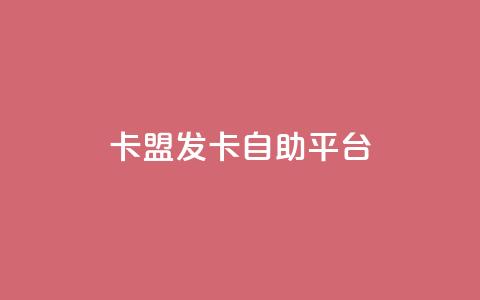 卡盟发卡自助平台 - 独家推荐：高效卡盟发卡自助平台，极致便利快捷~  第1张