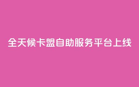 全天候卡盟自助服务平台上线  第1张 全天候卡盟自助服务平台上线  第1张