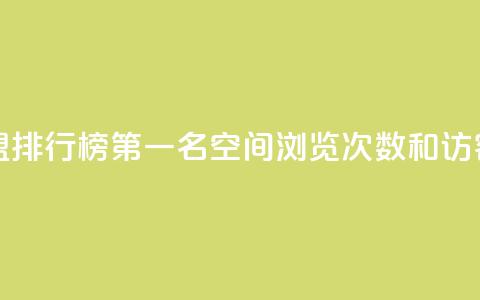 全国卡盟排行榜第一名 - qq空间浏览次数和访客  第1张 全国卡盟排行榜第一名 - qq空间浏览次数和访客  第1张