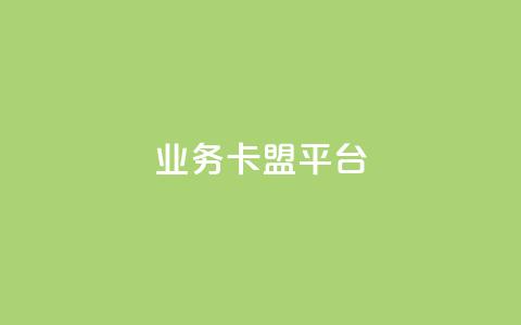 业务卡盟平台 - 业务卡盟平台的SEO优化技巧及策略指南~  第1张 业务卡盟平台 - 业务卡盟平台的SEO优化技巧及策略指南~  第1张