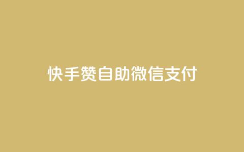 快手赞自助微信支付 - 快手赞推出便捷微信支付服务!  第1张 快手赞自助微信支付 - 快手赞推出便捷微信支付服务!  第1张