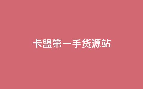 卡盟第一手货源站 - 发卡平台  第1张 卡盟第一手货源站 - 发卡平台  第1张