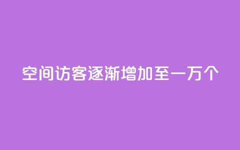 qq空间访客逐渐增加至一万个  第1张 qq空间访客逐渐增加至一万个  第1张