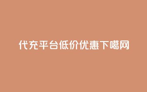 代充平台低价优惠  第1张