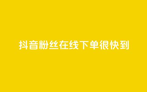 抖音粉丝在线下单很快到 - 抖音粉丝轻松下单迅速到达~  第1张 抖音粉丝在线下单很快到 - 抖音粉丝轻松下单迅速到达~  第1张
