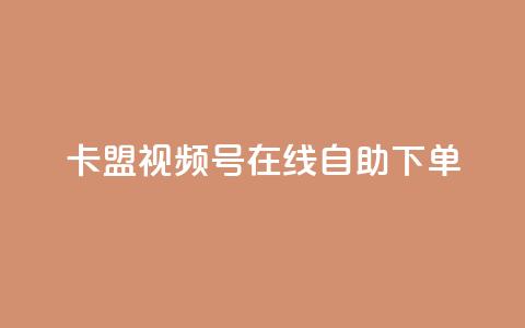 卡盟视频号在线自助下单 - 卡盟视频号在线下单	，简单方便，让你实现视频推广新突破!  第1张