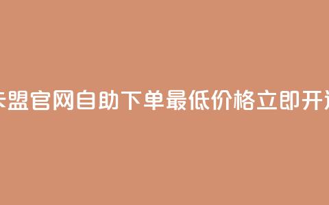 卡盟官网自助下单，最低价格立即开通  第1张