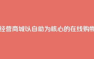 自主经营商城:以自助为核心的在线购物平台