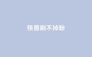 筷兽刷不掉粉,qq会员便宜充值网站 - ks直播业务下单平台 - 快手涨热度软件免费下载