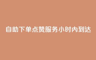 自助下单点赞服务24小时内到达