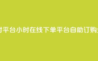 自助下单24小时平台 - 24小时在线下单平台:自助订购全天候!