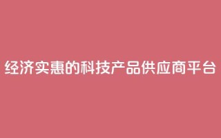 经济实惠的科技产品供应商平台