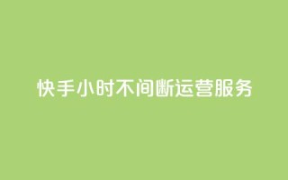 快手24小时不间断运营服务