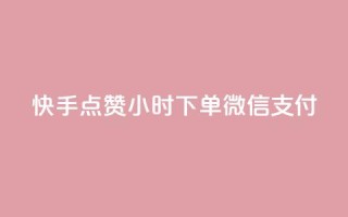 快手点赞24小时下单微信支付 - 24小时内微信支付快手点赞,安全可靠。