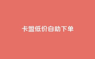 QQ卡盟低价自助下单 - QQ卡盟自助下单价优惠,快速安全购买。
