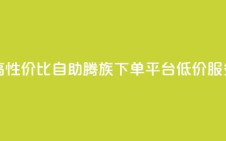 高性价比自助腾族下单平台KS低价服务