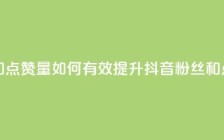 抖音怎么提升粉丝量和点赞量 - 如何有效提升抖音粉丝和点赞数量的技巧!