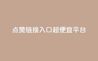 点赞链接入口超便宜平台 - 超值平台推荐：轻松获取点赞链接的最优选择~
