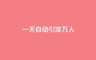 qq一天自动引流5万人 - qq一天实现5万人自动引流,详解成功方法~