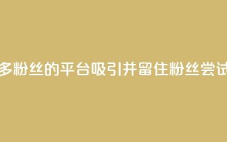 粉丝平台 - 打造更多粉丝的平台,吸引并留住粉丝?尝试这些策略!
