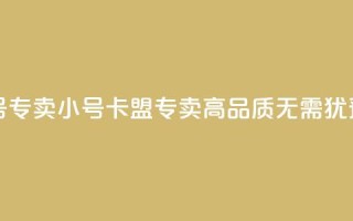 卡盟qq小号专卖 - qq小号卡盟专卖-高品质无需犹豫!