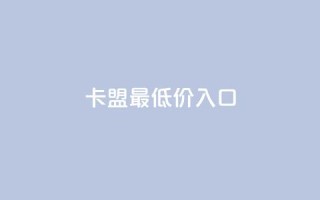 qq卡盟最低价入口 - 最低价QQ卡盟入口,优惠惊喜等你来~