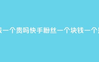 快手粉丝一块钱一个贵吗 - 快手粉丝一个块钱一个是否昂贵!