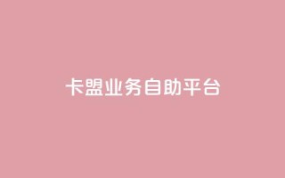 卡盟业务自助平台 - 自助平台助力卡盟业务,轻松实现推广赚钱!