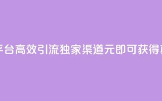 1元1000粉 下单平台 - 高效引流,独家渠道,1元即可获得1000真粉!!