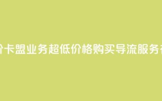 卡盟qq业务最低价 - 卡盟QQ业务，超低价格！购买QQ导流服务有多划算！!