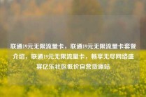 联通19元无限流量卡,联通19元无限流量卡套餐介绍,联通19元无限流量卡,畅享无尽网络盛宴亿乐社区低价自营货源站