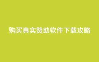 购买真实赞助软件下载攻略