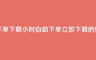 云商城24小时自助下单下载 - 24小时自助下单,立即下载的便捷云商城~