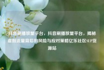 抖音刷播放量平台,抖音刷播放量平台,揭秘虚假流量背后的风险与应对策略亿乐社区SUP货源站