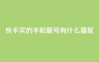 快手买的手机靓号有什么猫腻 - 快手购买手机靓号的隐藏秘密与注意事项！