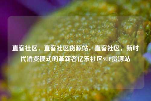 直客社区，直客社区货源站	，直客社区，新时代消费模式的革新者亿乐社区SUP货源站  第1张